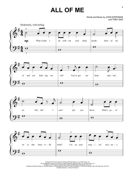 All Of Me | Sheet Music Direct