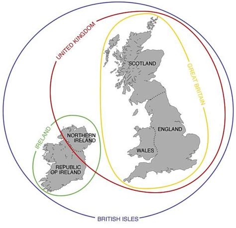 England vs Great Britain vs United Kingdom Explained Diagram Map created by Anna Debenham ...