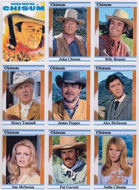 1970 CHISUM / John Wayne (John Chisum), Geoffrey Deuel (Billy Bonney ...