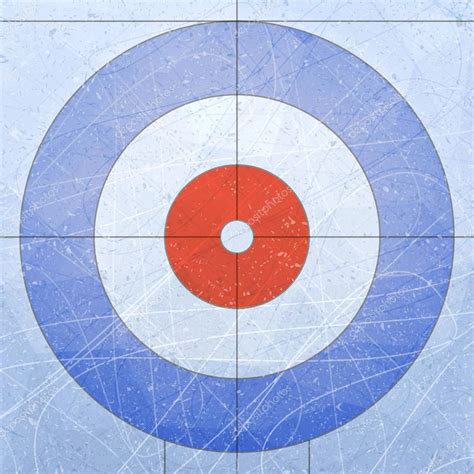 Curling House. Sport. Textures blue ice. Ice rink. Vector illustration background. — Stock ...