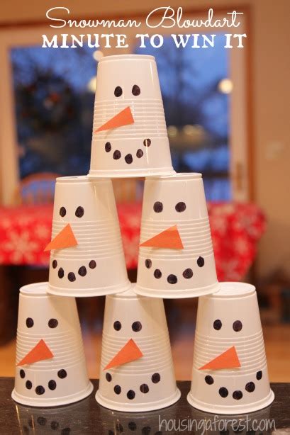 Snowman Minute to Win it Games | Housing a Forest