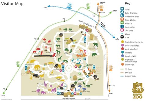 Melbourne Zoo map