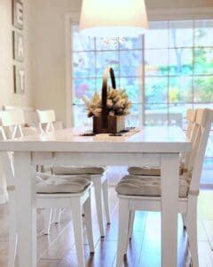 Bright Room With White Farmhouse Dining Table - Soul & Lane