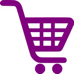 Purple shopping cart icon - Free purple cart icons