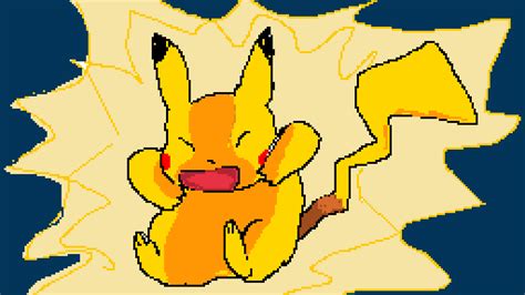 Pixilart - Pikachu thunderbolt! by JayKingSta