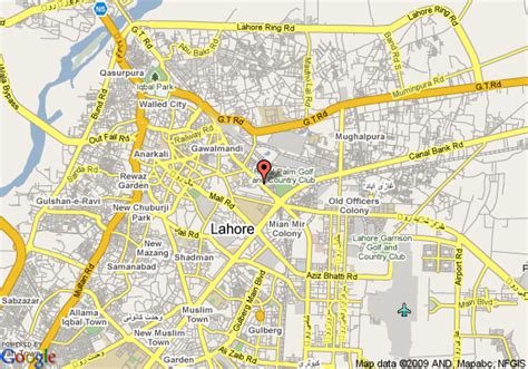 Lahore Map and Lahore Satellite Images