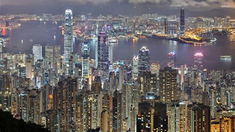 Hong kong skyline wallpaper | 1920x1080 | #21535