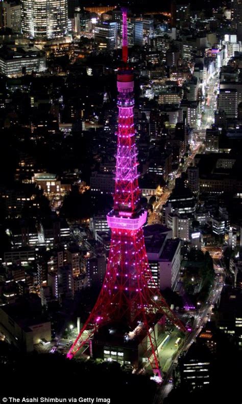 Turning the world pink: Landmarks across the globe changed colour for start of Breast Cancer ...