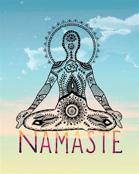 namaste | Namaste, Namaste yoga, Yoga art