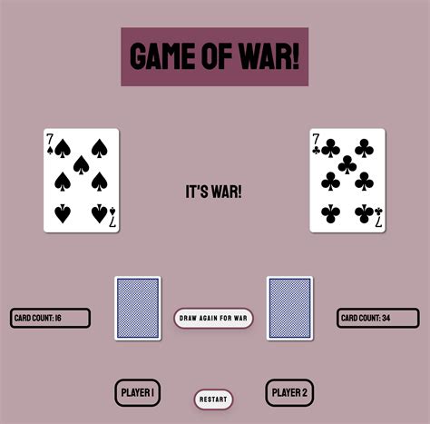 GitHub - faithpjohnson/war-card-game