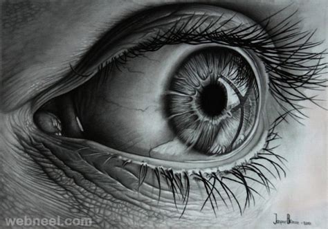 Charcoal Drawing Eye 17