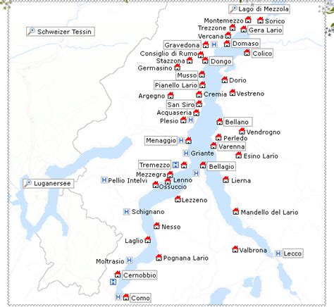 Comer See Urlaub in Ferienhaus Ferienwohnung Hotel Comersee, Lago Como