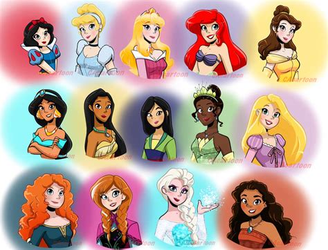 Disney Princesses by CAcartoon on DeviantArt