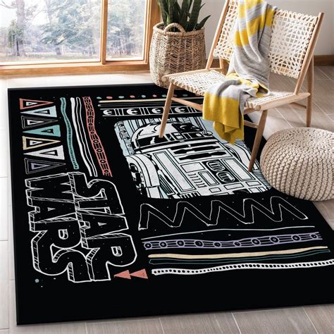 R2 D2 Pattern Star Wars Area Rug Carpet - REVER LAVIE