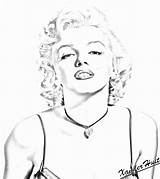 Marilyn Monroe Coloring Pages sketch template