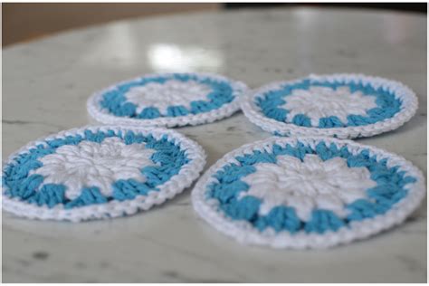 Snowflake Drink Coaster - Raidy's Crochet Corner | Crochet coasters free pattern, Crochet ...