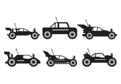 Rc Car silhouette set 149679 Vector Art at Vecteezy