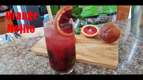 Blood Orange Mojito Cocktail - YouTube