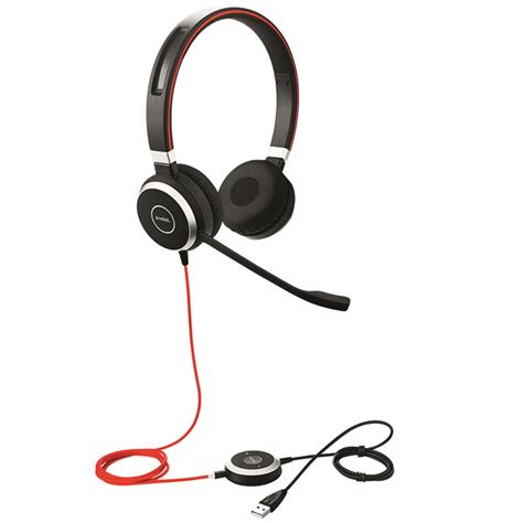 Jabra Evolve 40 MS Stereo USB Headset w/ Integrated Busy Indicator | Certified for Skype for ...