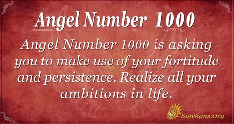 Angel Number 1000 Meaning: Employ Innate Strength - SunSigns.Org