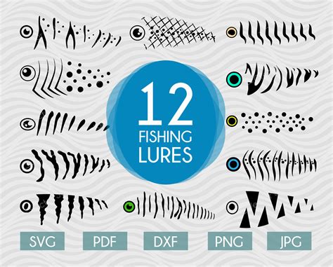 Fishing Lure SVG Bundle #1 Cut File | Creative Vector Studio