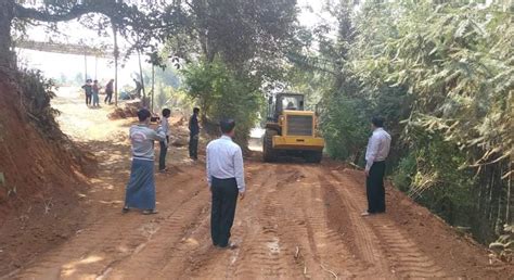 Rural road being built in Yanlonkyaing village, Laukkaing Twsp | Myanmar Digital News