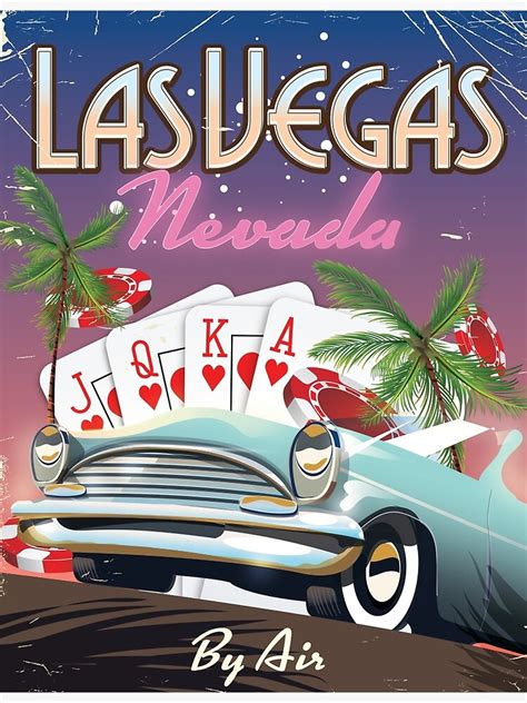 "Las Vegas vintage style vacation poster" Poster by vectorwebstore | Redbubble