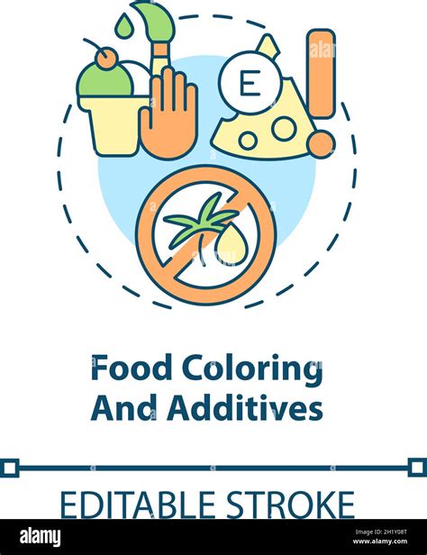 Food coloring and additives concept icon Stock Vector Image & Art - Alamy