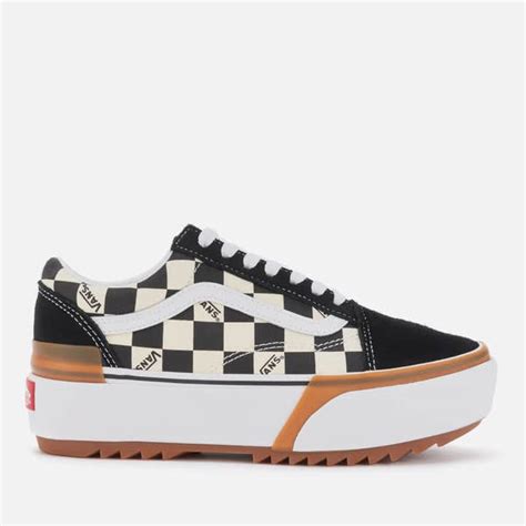 Vans Women's Old Skool Stacked Checkerboard Trainers - Multi/True White | FREE UK Delivery | Allsole