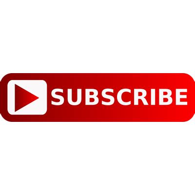 Subscribe Youtube Large Button transparent PNG - StickPNG