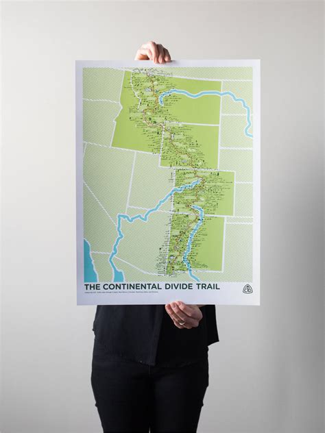 The Continental Divide Trail Print by Brainstorm