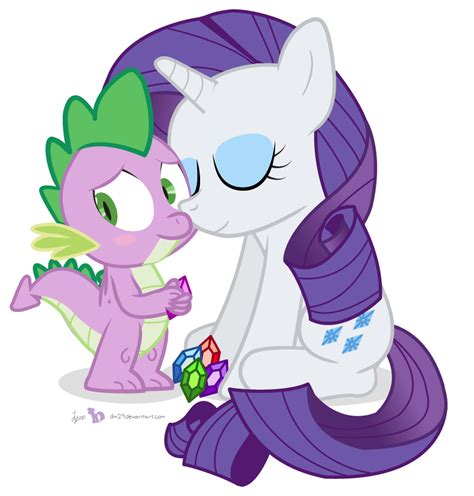 Spike and Rarity by dm29 on DeviantArt