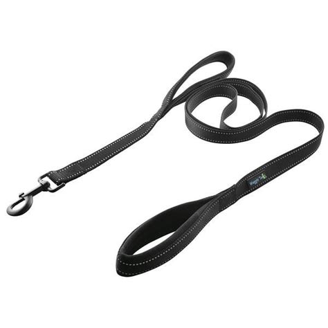 Soft &Thick Dual Handle Dog Leash, Premium Nylon Double Padded Handles 6FT Length for Medium ...