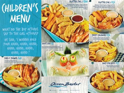 Ocean Basket Menu