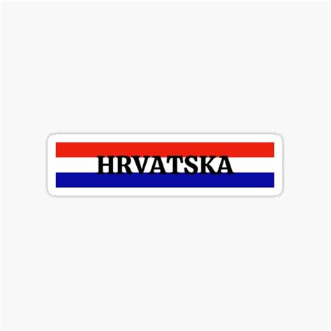 "Croatia Ribbon Flag" Sticker by FedSherDesign | Redbubble