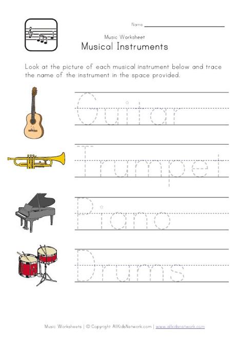 Music Themed Handwriting Worksheet | Elementary music worksheets, Music worksheets, Music theory ...