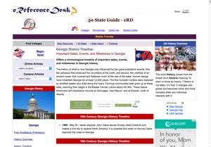 Georgia History Timeline - Collecting Cousins