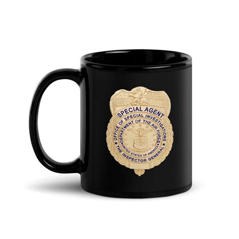 Afosi Badge and Shield Coffee Mug Black - Etsy