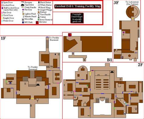 Resident Evil Zero [2002] - Game Maps