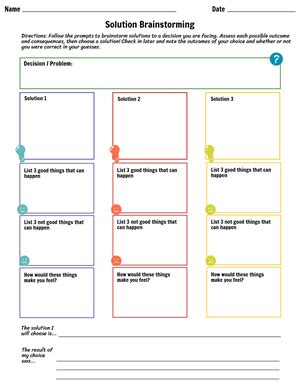 Healthy Decision Making Worksheet - Worksheets For Kindergarten