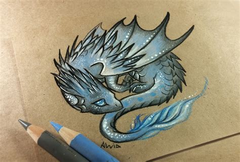 Little dark dragon by AlviaAlcedo on DeviantArt Pencil Art Drawings, Cool Art Drawings, Art ...