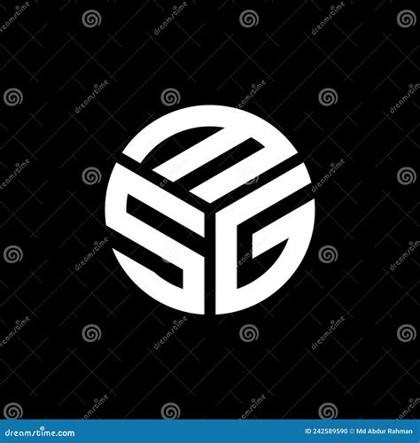 MSG Letter Logo Design on Black Background. MSG Creative Initials ...