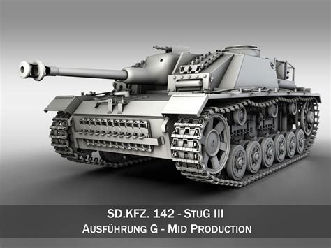 StuG III Ausf G Mid Production 3D model | CGTrader