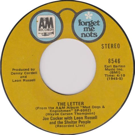 The Letter / Cry Me a River by Joe Cocker with Leon Russell and The ...