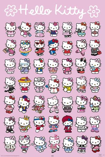 HELLO KITTY - characters Poster | Sold at Europosters