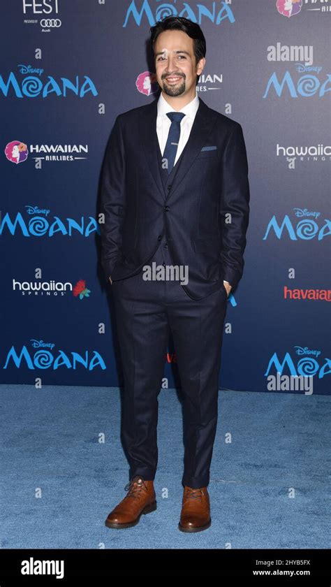 Lin-Manuel Miranda attending the Premiere of 'Moana' in Los Angeles Stock Photo - Alamy