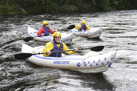 Sea Eagle 2 Person Inflatable Sport Kayak Canoe Boat with Pump and Oars - Missouri Float Trips