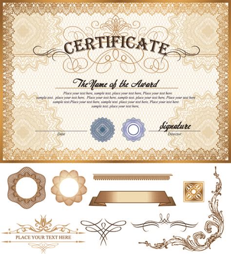 Coreldraw certificate template free vector download (24,599 Free vector ...