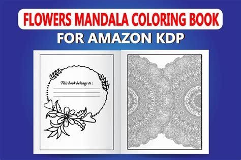 Flowers Mandala Coloring Book | Illustrations ~ Creative Market