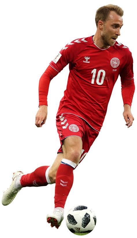 Christian Eriksen Denmark football render - FootyRenders